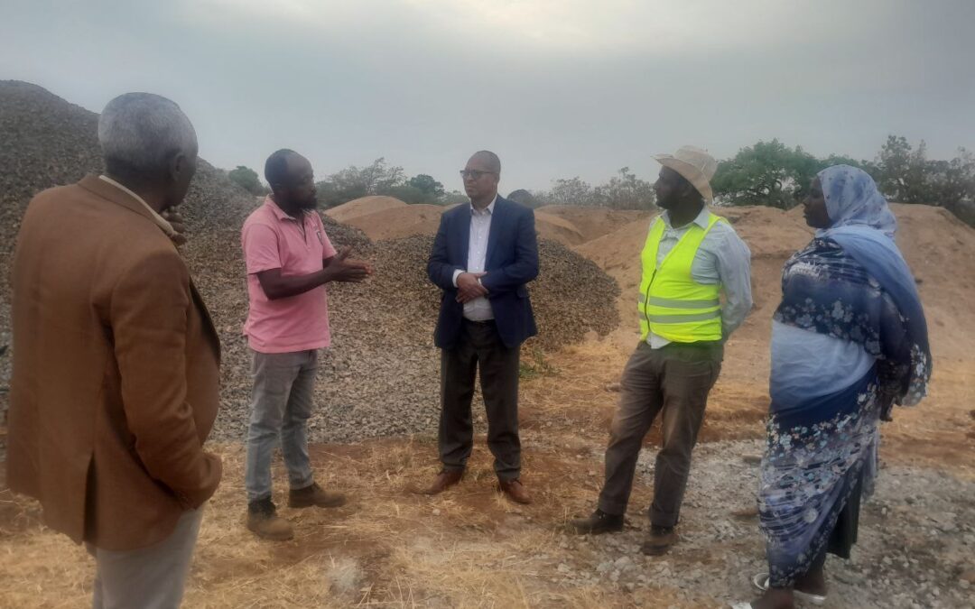 Federal and Regional Government Officials Supervisory Team Visiting Assosa town project